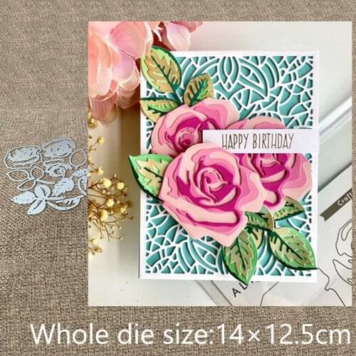 New Design Craft Metal stencil mold Cutting Dies flower leveas decoration scrapbook die cuts Album Paper Card Craft Embossing