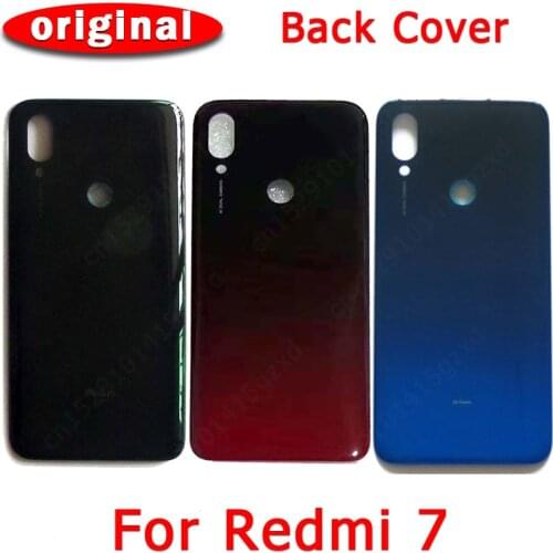 Original Back Battery Cover for Xiaomi Redmi 7 back housing cover case with adhensive replacement spare parts
