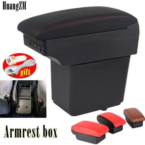 For Citroen Berlingo Armrest Retrofit parts For Peugeot Partner tepee Car Armrest Storage box car accessories Charging with USB