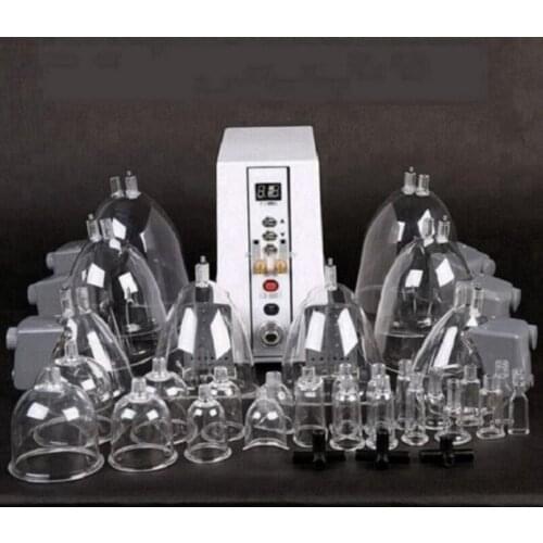 Portable Breast Enlargement Pump Cup Breast Sucking Vacuum Therapy Buttocks Lifting Machine Lymphatic Drainage Vibration Massage