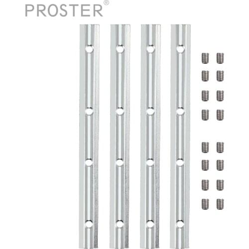 Proster for Galvanized steel ALU track connector 180mm for Nut8 aluminum profile M6 screws