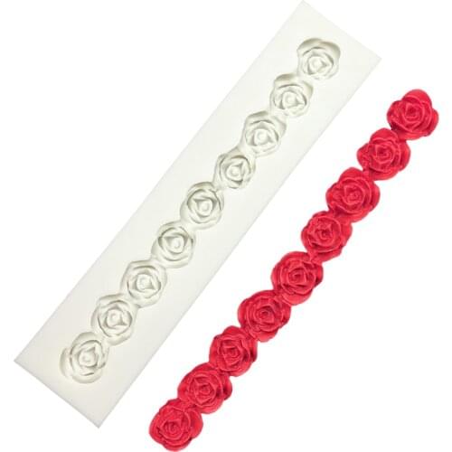 Rose Lace Silicone Cake Baking Mold Sugarcraft Chocolate Cupcake Resin Tools Fondant Decorating Tools
