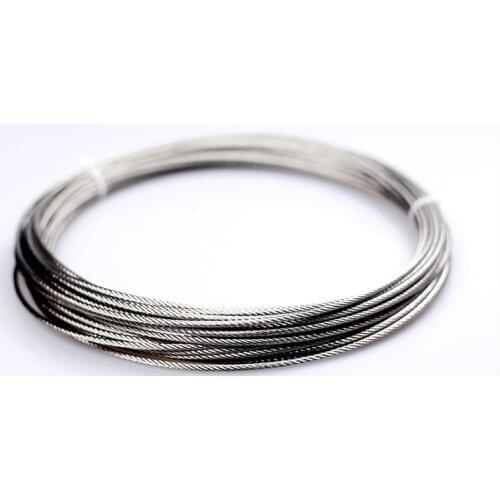 3-10MM 10--100M,7X7 or 7X19 304 stainless steel wire rope softer fishing cable clothesline