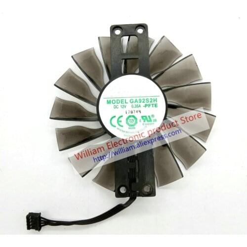 New Original for ZOTAC GTX960 GTX970 GTX980 GTX980ti Graphics card cooling fan GA92S2H -PFTE PFTH DC12V 0.35A diameter 87MM