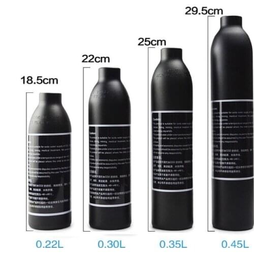 4500Psi Paintball Cylinder Aluminum CO2 Air Tank (Empty) Safety explosion-proof High Pressure Soda Bottle Filling Tank Cylinder