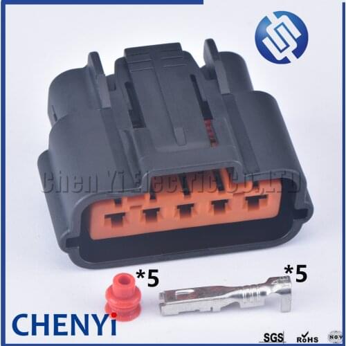 1 set Sumitomo 5 Pin 2.2 mm female auto plastic waterproof housing plug electric wiring cable connector for Nissan Mazda
