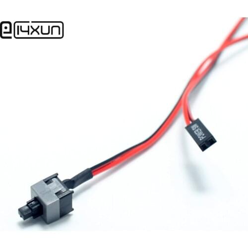 1pcs 55cm Desktop Computer PC Case Power Cable SW Re-starting Switch Reset Key Button + on/off Switch Connector Adapter