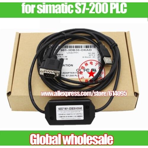 1pcs PC USB TO PPI adapter / USB-PPI+ programming cable for simatic S7-200 PLC and TP170 touch panel 6ES7901-3DB30-0XA0