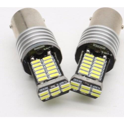 2Pcs S25 1157 BAY15D 1156 BA15S P21W 7014 T20 7440 7443 30SMD Car Signal Reverse Led Lights Turn Parking 12V Auto Led