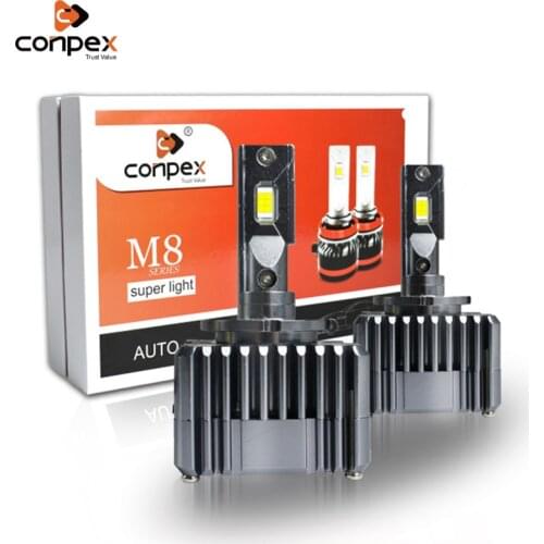 2pcs Conpex h7 D2s D4s led canbus headlights bulb h4 h1 h3 h11 9005 9006 led lamp h13 9004 9007 car bulbs h7 D1s D3S auto lights