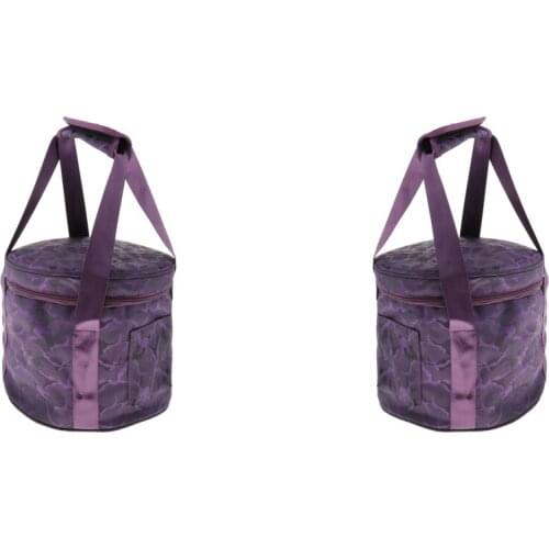 2 Pcs Crystal Singing Bowl Carry Case Travelling Bag For Size 14 inch and 10 inch Bowls