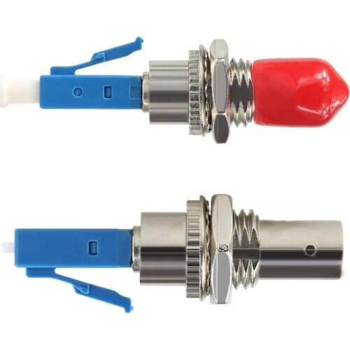 2pcs/lot ST Female to LC Male Optical Fiber Jumper Cable Adapter