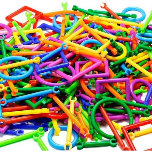 256pcs 3D DIY Models & Building toy Smart Stick Plastic Creative Intelligence Magic Stick Blocks Toys for Children Gifts