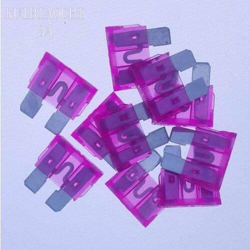 50pcs/lot Medium Car Fuse 3A Auto Car Motorcycle Automotive FUSES APM ATM 3A,Medium Blade Fuse