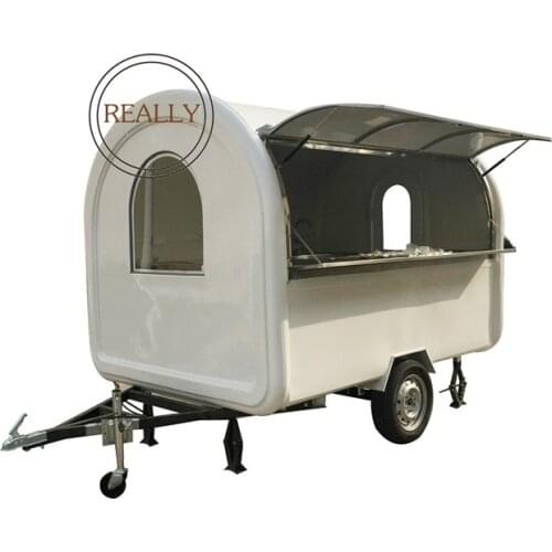 Free shipping by sea food cart mobile for selling sandwich, french fries, hot dog, ice cream roll, coffee etc. inside customized