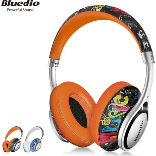 Bluedio A2 (Air) Bluetooth Headphone/Headset Printed Wireless Headphones For 4.2 Bluetooth Music Earphones