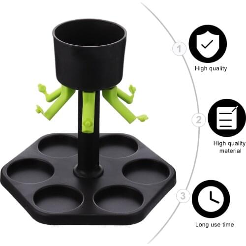 6 Shot Glass Dispenser Shot Buddy Dispenser Wine Liquid Pour Dispenser with Stoppers Gifts Bar Drink Dispenser for Parties