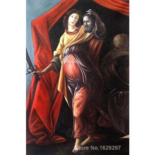 Judith Leaving the Tent of Holofernes by Sandro Botticelli famous portrait artist High quality Hand painted