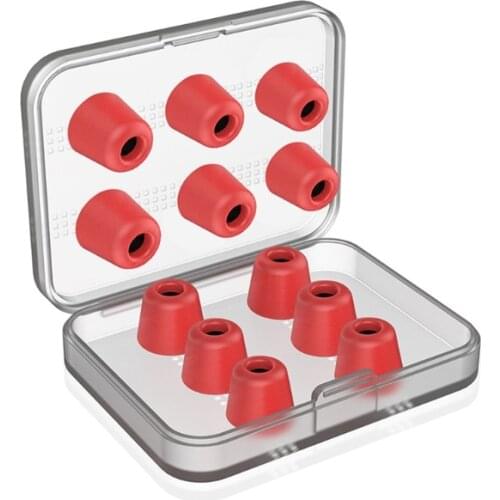 Y4UE Elastic Silicone Earplug with Memory Foam Earphone Earbuds Tips Noise Reducing Earbud Tips for 5mm-7mm in-Ear Earphones