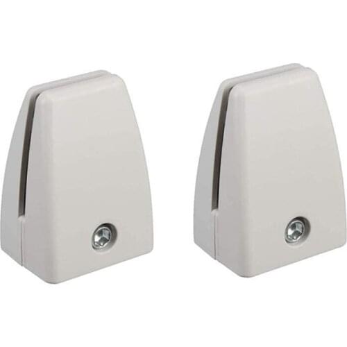 JFBL Hot 2 Pieces of Anti-Sneeze Bracket Aluminum Alloy Plastic Anti-Sneeze Clip Office Desk Partition Support Frame (White)