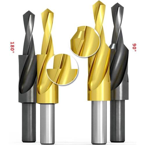 90/180 Degree M35 Cobalt/HSS Counterbore Twist Step Drill Bit For Metal Steel Drilling Hole And Chamfering M3M4M5M6M8M10M12