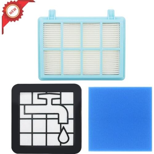 Washable Motor Foam Filter kit For Philips Power Pro Compact FC9331/09 FC9332/09 FC8010/01 Vacuum Cleaner Parts FC8010