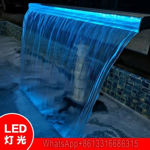 Wall fountain,Spillway,waterfall fountain,swimming pool waterfall,stainless steel 304 waterfall nozzle