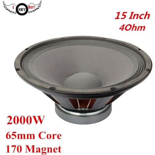 15 Inch 4 Ohm 65mm Core Subwoofer Low Frequency Outdoor Broadcast Stage KTV Professional Speaker Diameter 383mm Magnet 170mm