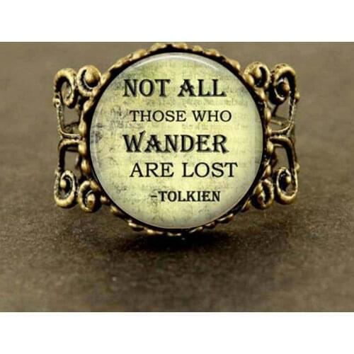 2017 New art glass dome Ring Peter Pan Quote Peter Pan jewelry glass photo