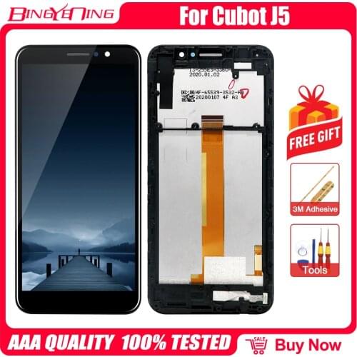 New Original For Cubot J5 LCD&Touch screen Digitizer with frame display Screen module accessories Assembly Replacement