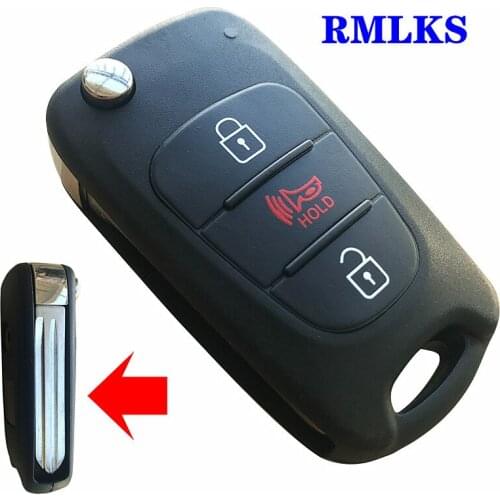 New Replacement 3 Buttons Car Key Case Shell Housing Flip Fob Remote Head Flip Key For Kia Soul 2010 2011 2012 2013