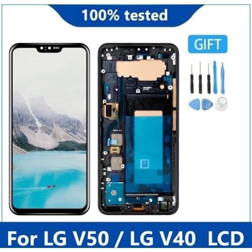 Original Display For LG V40 V50 LCD Display Touch Screen Digitizer Assembly For LG V40 ThinQ V50 ThinQ Lcd with Frame