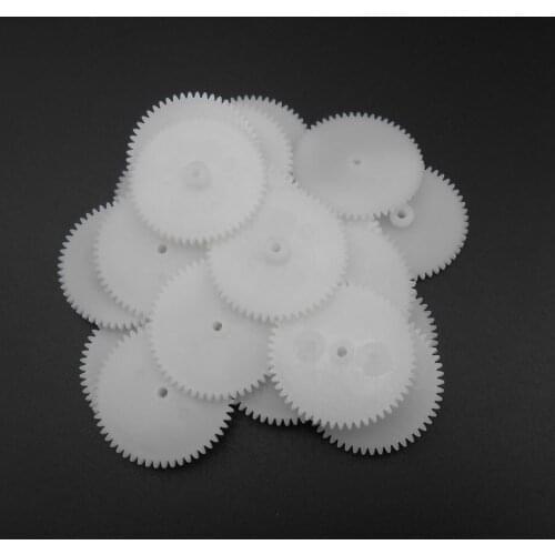 20PCS/LOT 0.5M 54T 2A Plastic Spur Gear 0.5 Modulus T=54 Aperture: 2mm 1.95MM Tight Fitting 54 Teeth 4MMX28MM Gears NEW *FD864