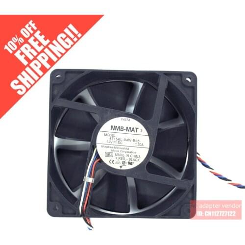 NMB 12V fan 12cm fan violence 1.3A 4715KL-04W-B56 thermostat fan I Minerals