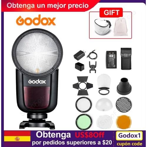Godox V1 Flash V1S/V1N/V1C TTL Li-ion Round Head Camera Speedlight Studio Flash For Sony Niko Canon Fujifilm Olympus Pentax