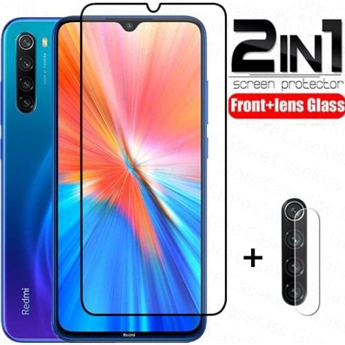For Xiaomi Redmi Note 8 2021 Tempered Glass Full Screen Protector for Redmi Note 8 8Pro 8T Note8 2021 Lens Protective Glass Film