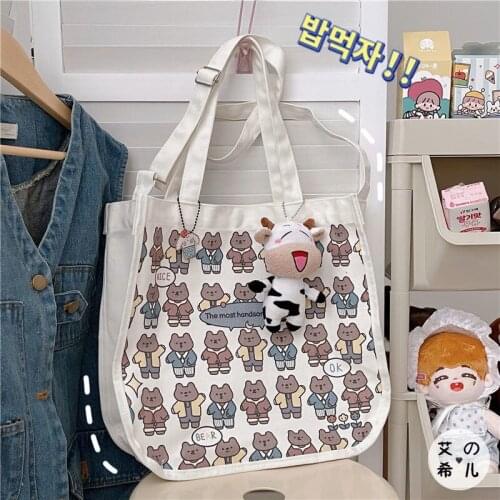 Women Top-handle Bags Girl Bag Large Capacity Canvas Bag Bolso Mujer Handbags
