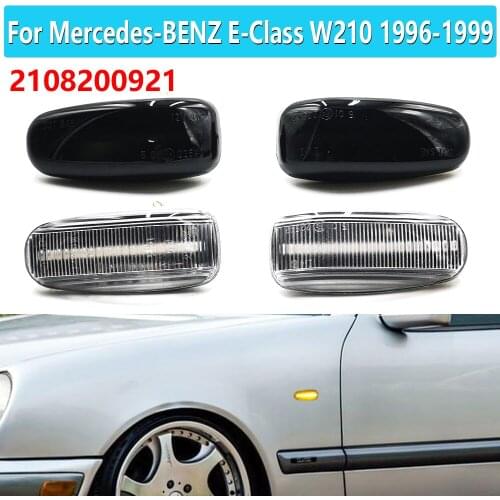 1 Pair Car Led Dynamic Side Marker Turn Signal Light Sequential Blinker Light For Mercedes-BENZ E-Class W210 C-Class W202 W208