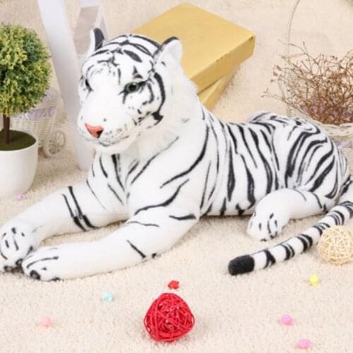 1Pcs simulation tiger plush giant tiger King of Jungle plush toy doll boys kids children Christmas gifts