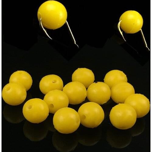 100pcs Carp Fishing Baits Corn Flavor Half Floating Water Round Boilies Soft Baits Carp Fishing Lures 8mm 10mm