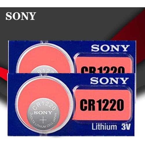2pc Sony 100% Original CR1220 Button Cell Battery For Watch Car Remote Key cr 1220 ECR1220 GPCR1220 3v Lithium Battery