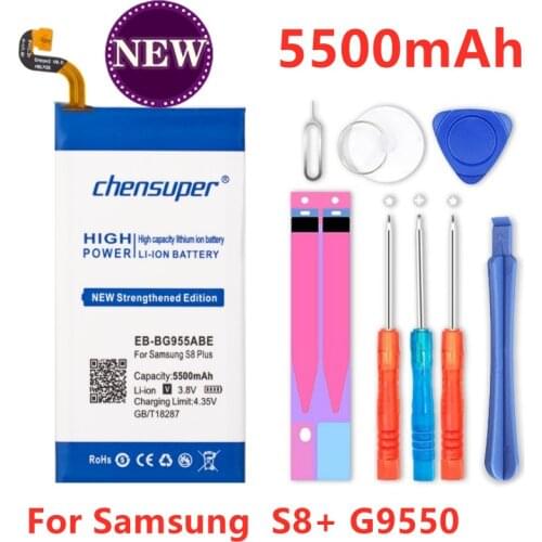 5500mAh battery EB-BG955ABA/ EB-BG955ABE For Samsung Galaxy S8 Plus+ G9550 G955 G955F/A G955T G955S G955P with Tools