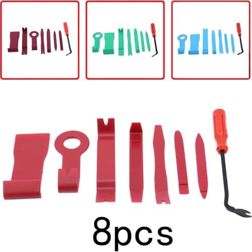 8pcs / Set Car Radio Door Clip Panel Removal Tools Repair Tool Stereo Repair CD Claw Screwdriver Car Accessories