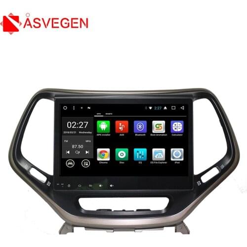 Asvegen 10.2" Android 7.1 Quad Core Car Radio GPS Navigation Stereo Headunit WIFI 4G Media DVD Player For Jeep Cherokee 2015