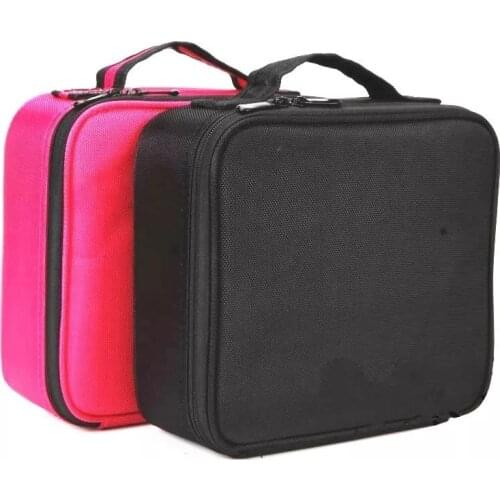 2020 New Brand Suitcases Double Storey Professional Cosmetic Case Nail Pattern Semi-permanent Tool Box Storage Cosmetic Bag
