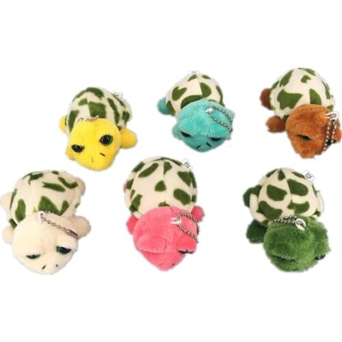 4-15CM Tortoise , Turtle Plush Stuffed TOY DOLL ; Key Chain Pendant Wedding Gift