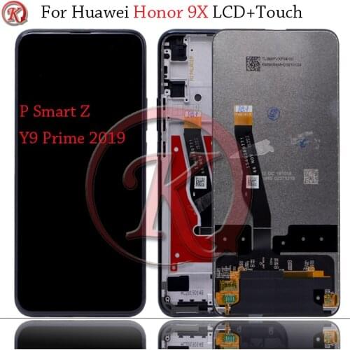 For Huawei For huawei Honor 9X LCD enjoy 10 plus LCD STK-LX1 Display Touch Panel Screen Digitizer Assembly parts+frame