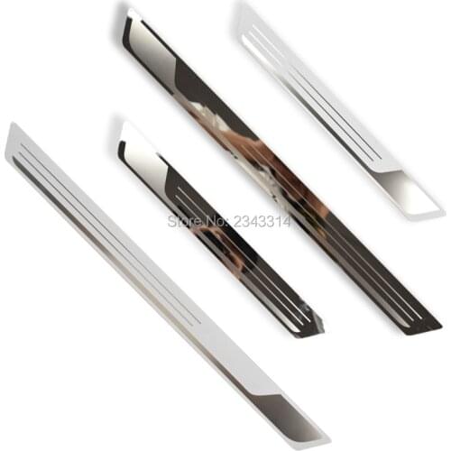 For Volkswagen VW Golf 7 VII MK7 2014-2020 Accessories Chrome Stainless Door Sill Kick Scuff Plate Protector Trim Car Styling