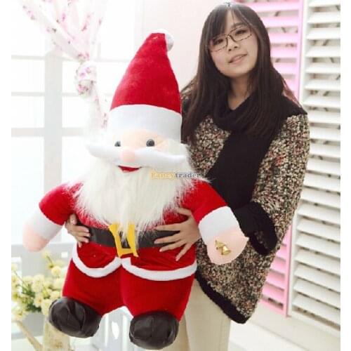 Fancytrader 2015 New Arrival 59'' / 150cm Giant Stuffed Santa Claus Toy, Christmas Eve Gift Decoration, Free Shipping FT50023