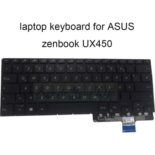 Greek german backlit keyboard for ASUS THE UX450 LAPTOP zenbook Pro 14 UX450FD computers keyboards Swiss 0KNB0 262LGR00 262LGE00